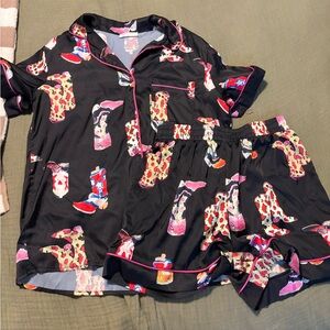 Cowboy boot pajama set